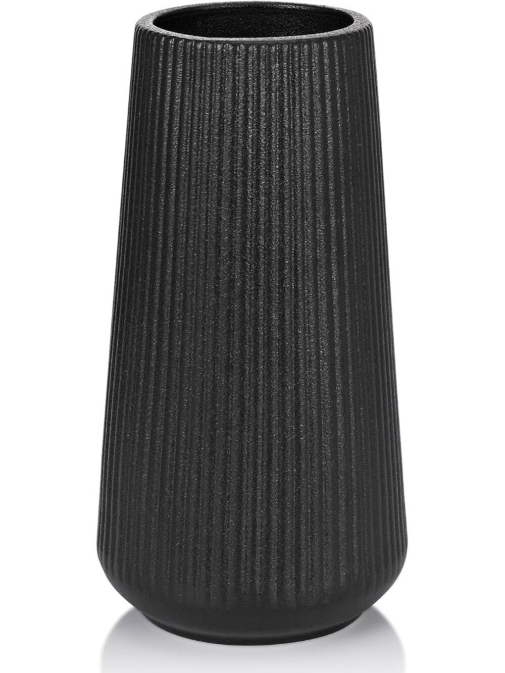 Gradient Black Ceramic Cute Flower Vase For Pampas Grass Living Room Office Deco
